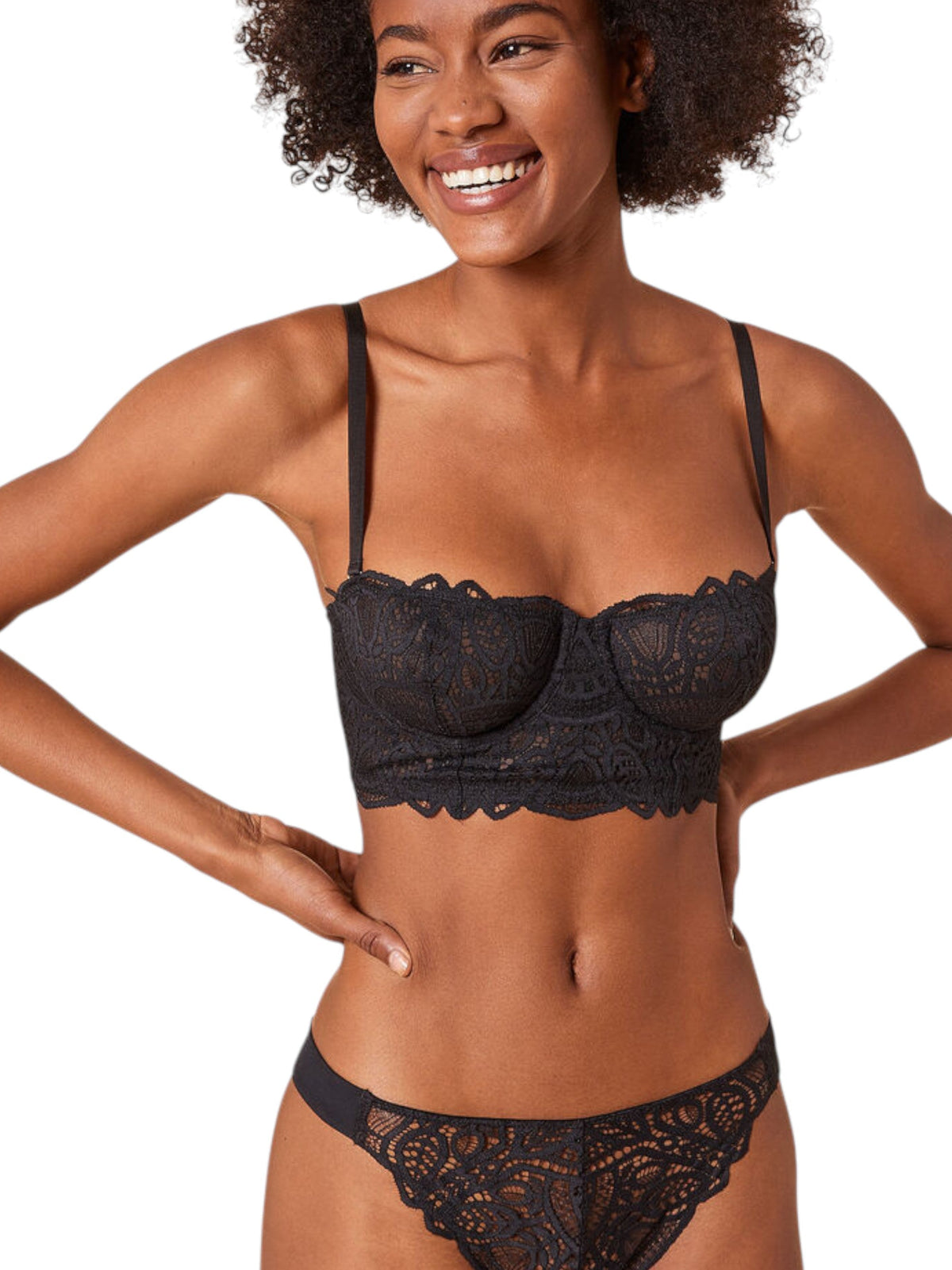 Image for Women's Lace Bra,Black