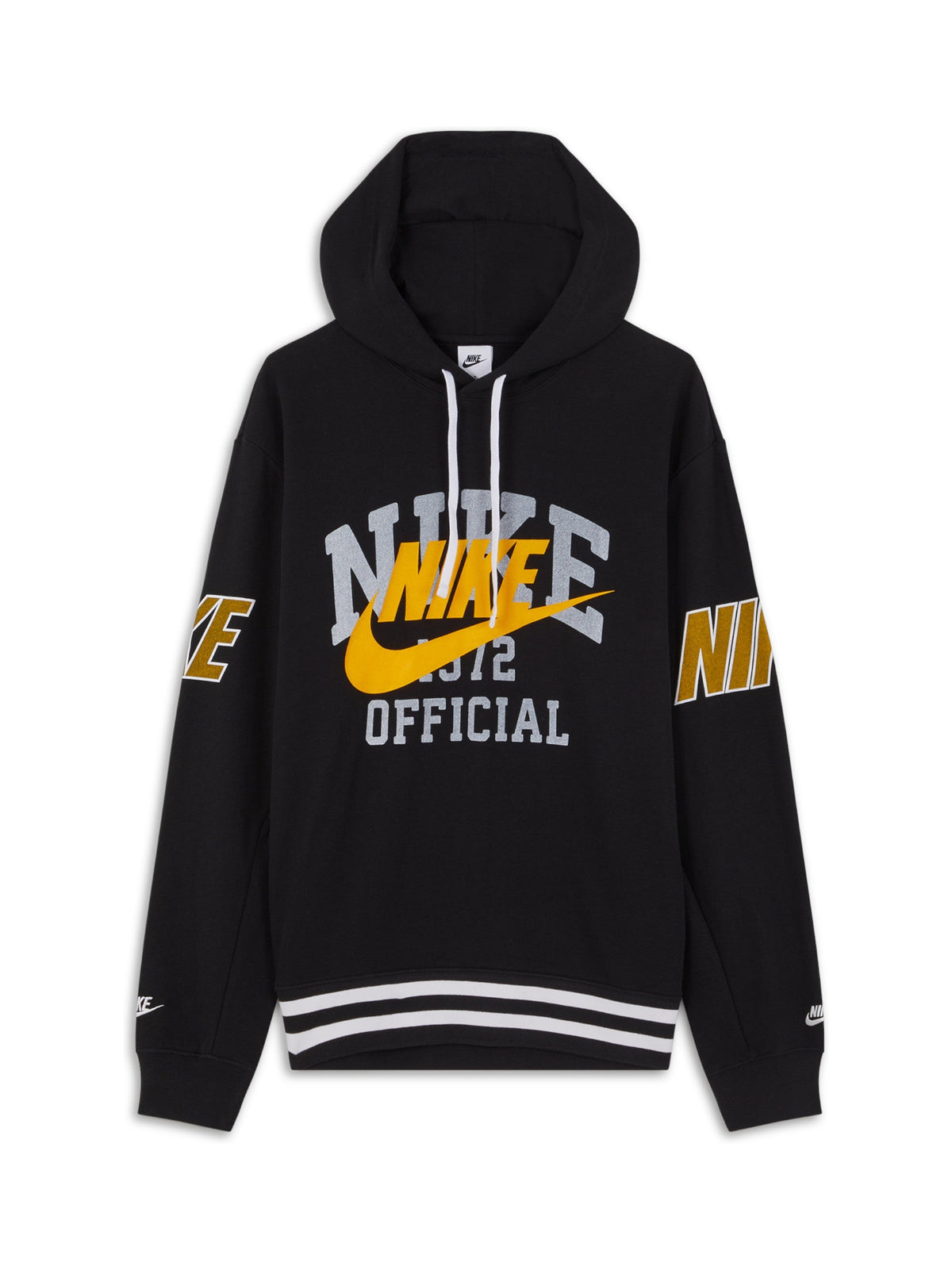 Image for Men's Brand Logo Printed Hoodie,Black