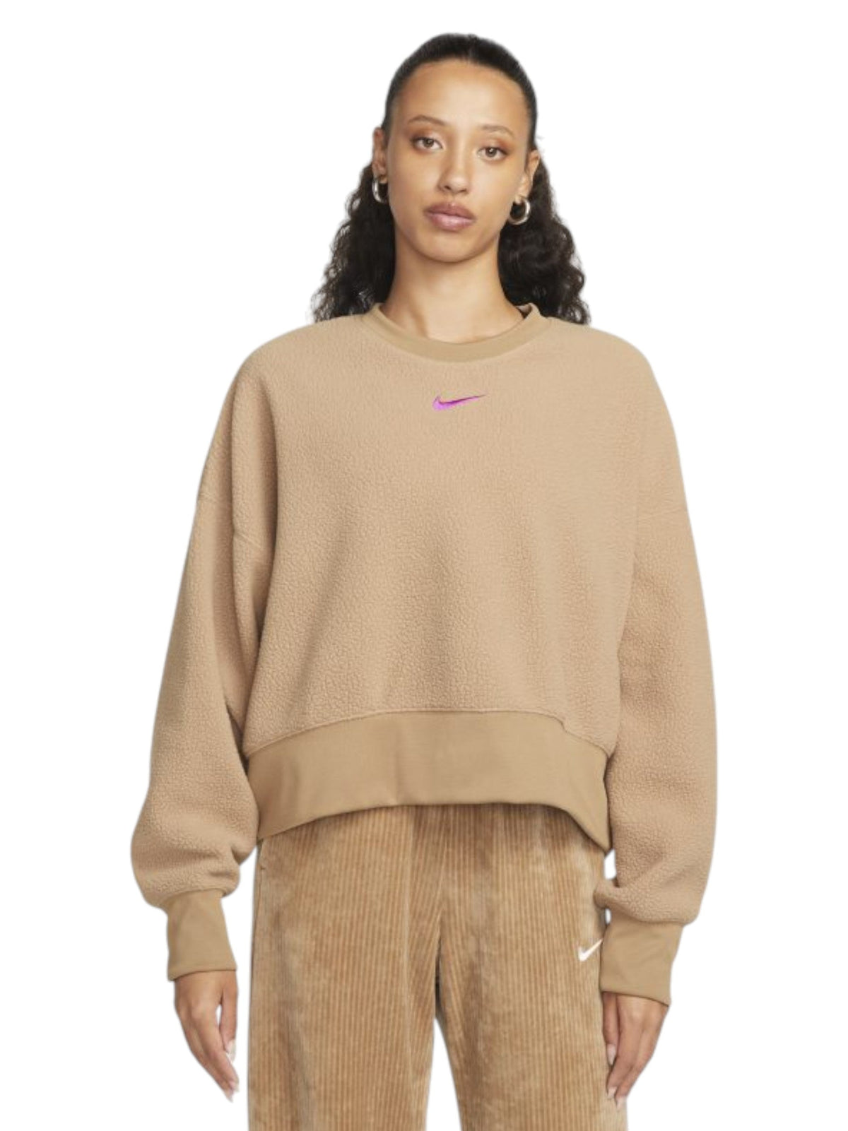 Image for Women's Textured Sweaters,Light Brown