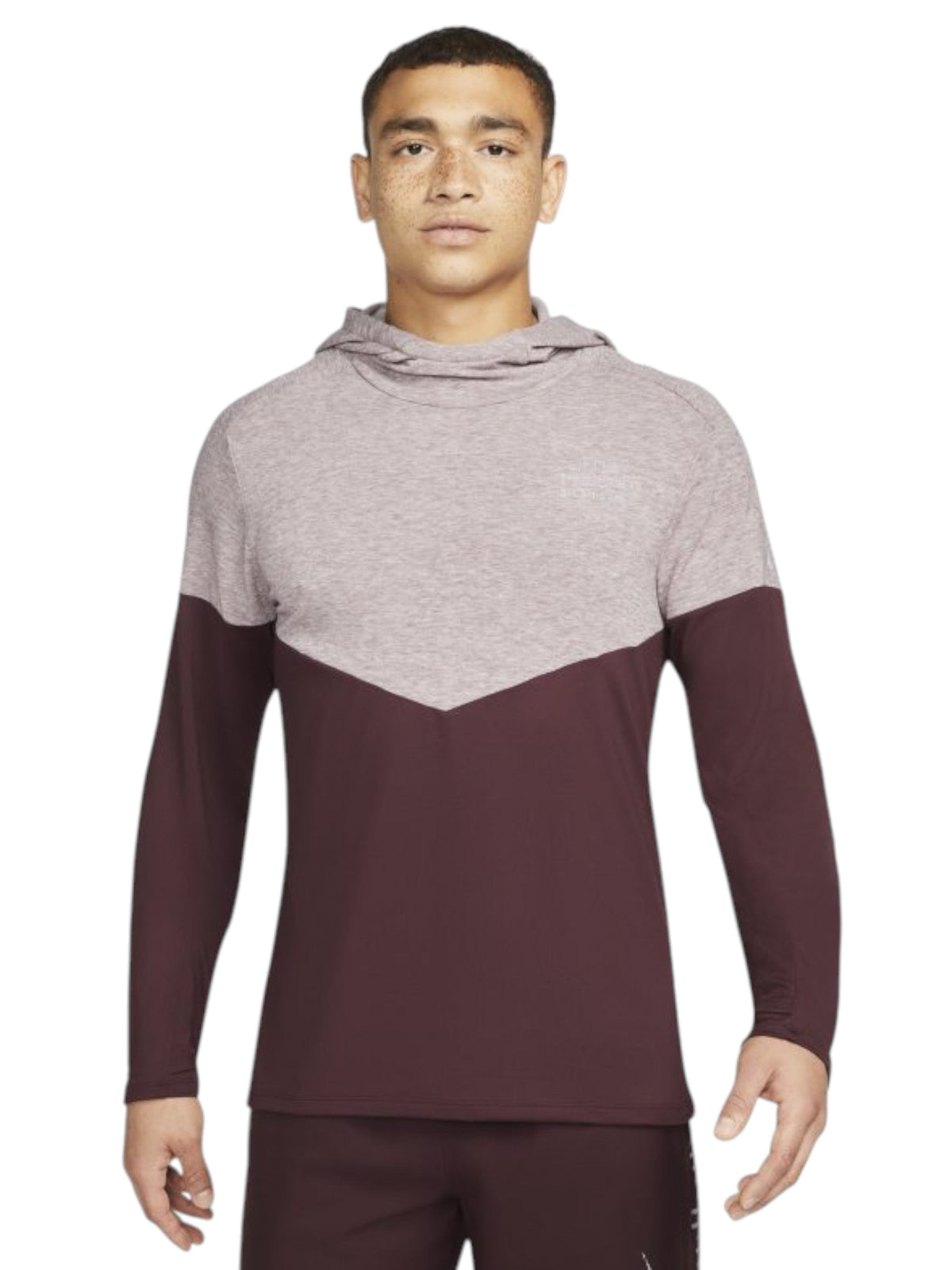 Image for Men's Colorblocked Hoodie,Burgundy