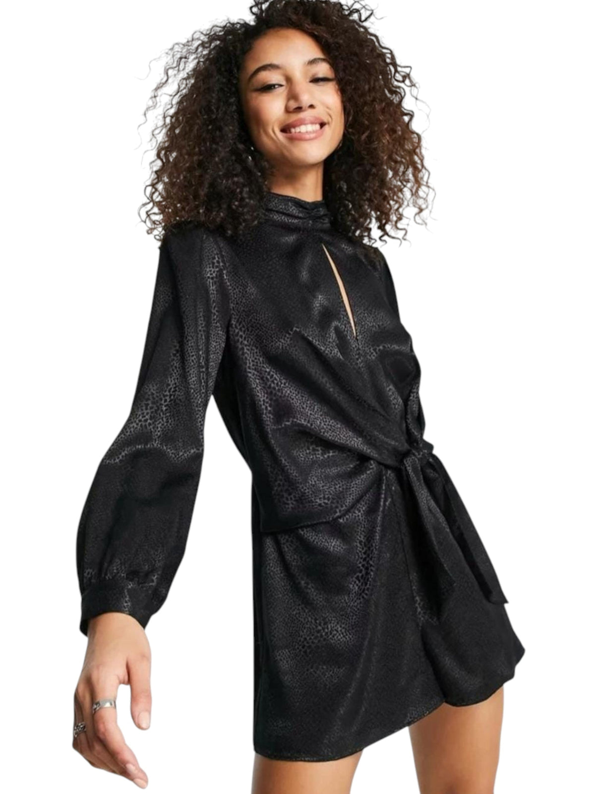 Image for Women's Croc Printed Jumpsuit,Black