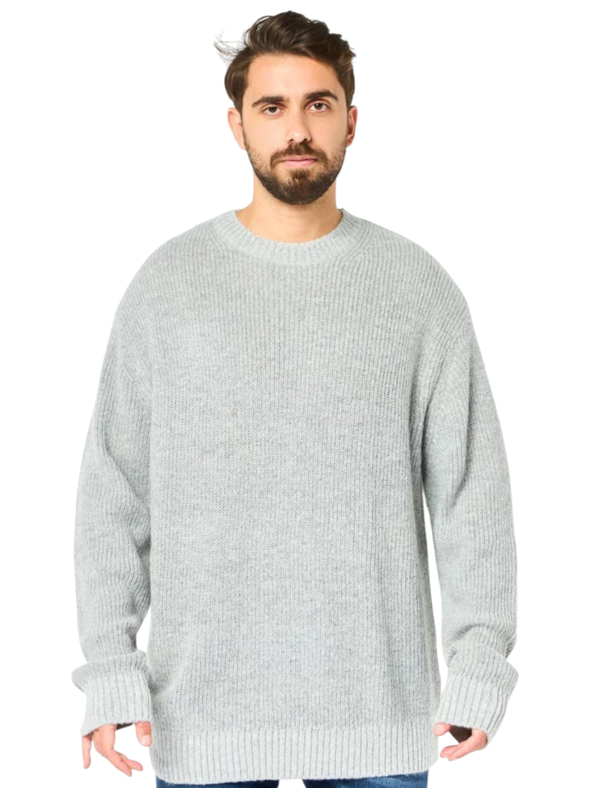 Image for Men's Knitted Sweaters,Grey