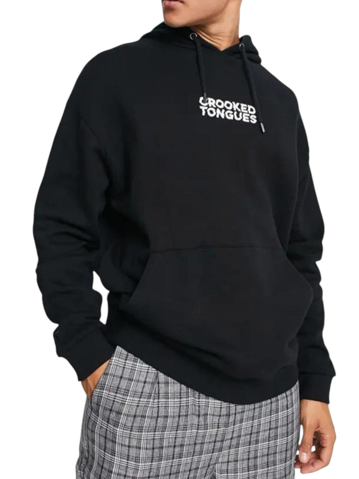 Image for Men's Printed Hoodie,Black