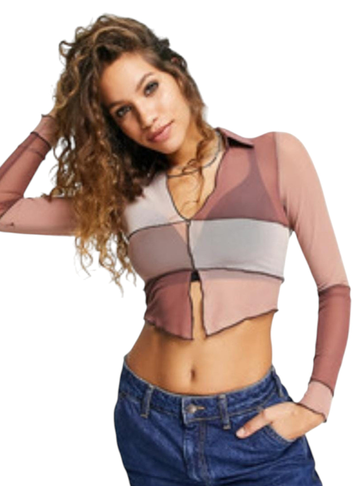 Image for Women's Colorblocked Top,Multi