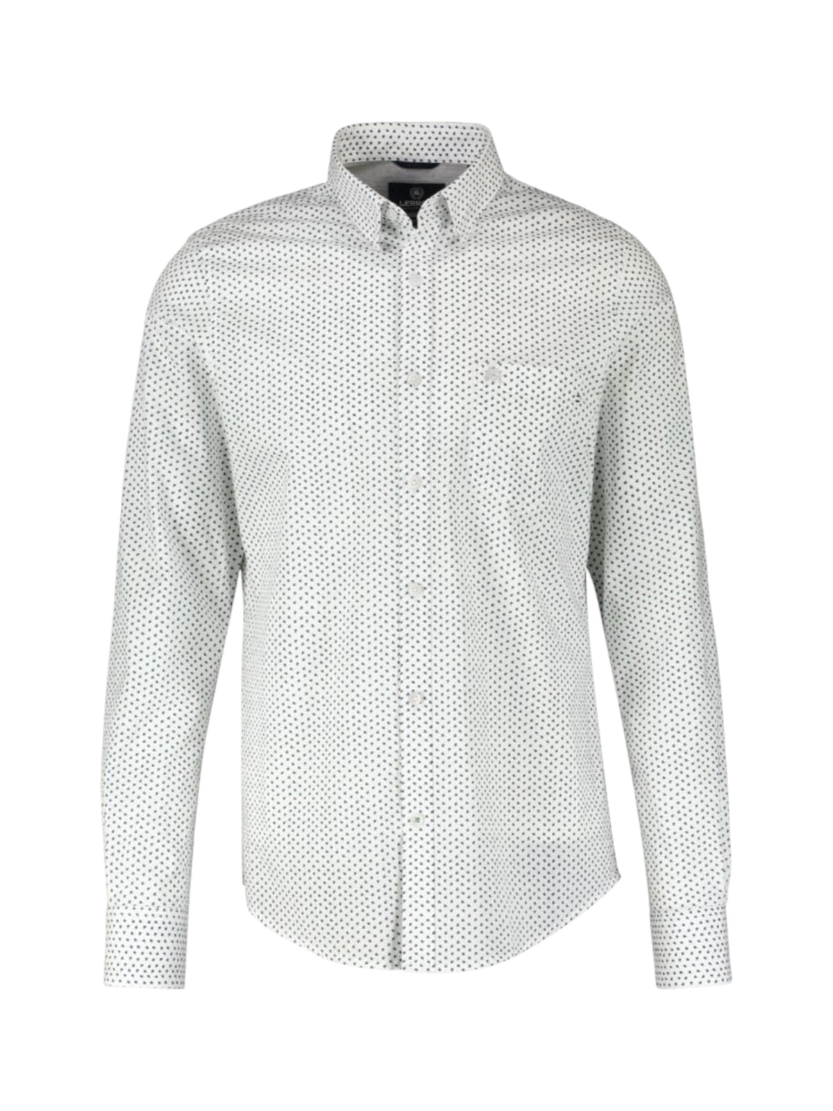 Image for Men's Graphic Dress Shirt,White