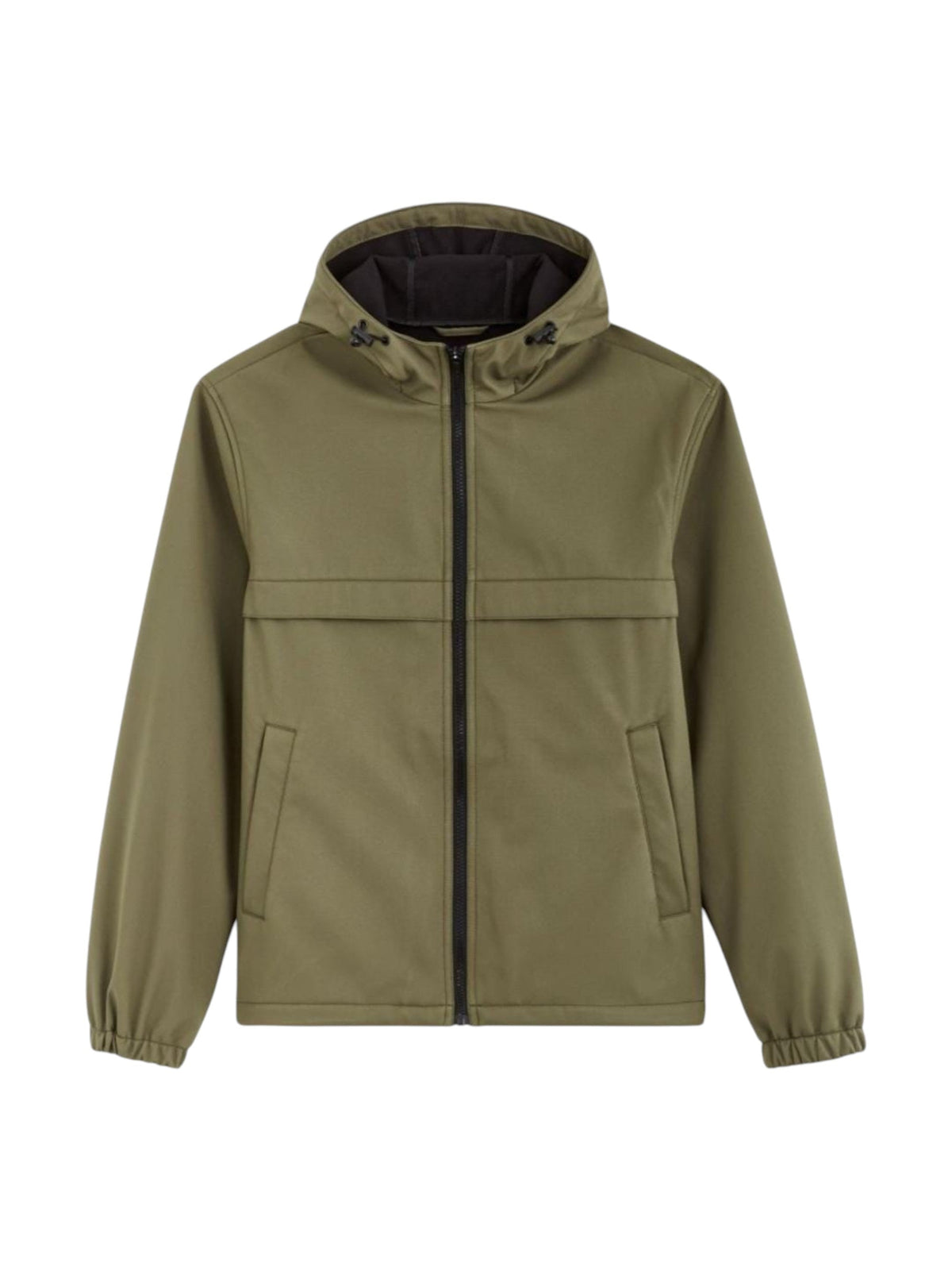 Image for Men's Plain Solid Jacket Two Pockets,Olive