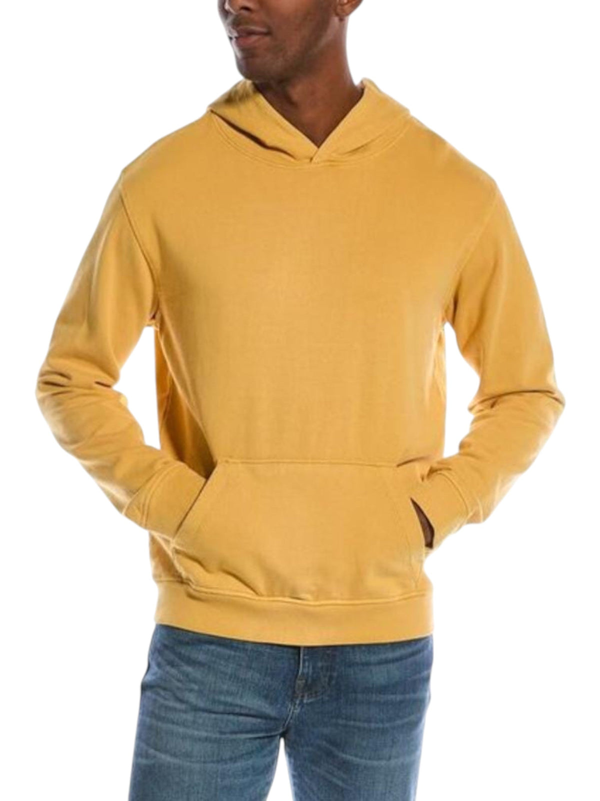 Image for Men's Plain Solid Hoodie,Khaki