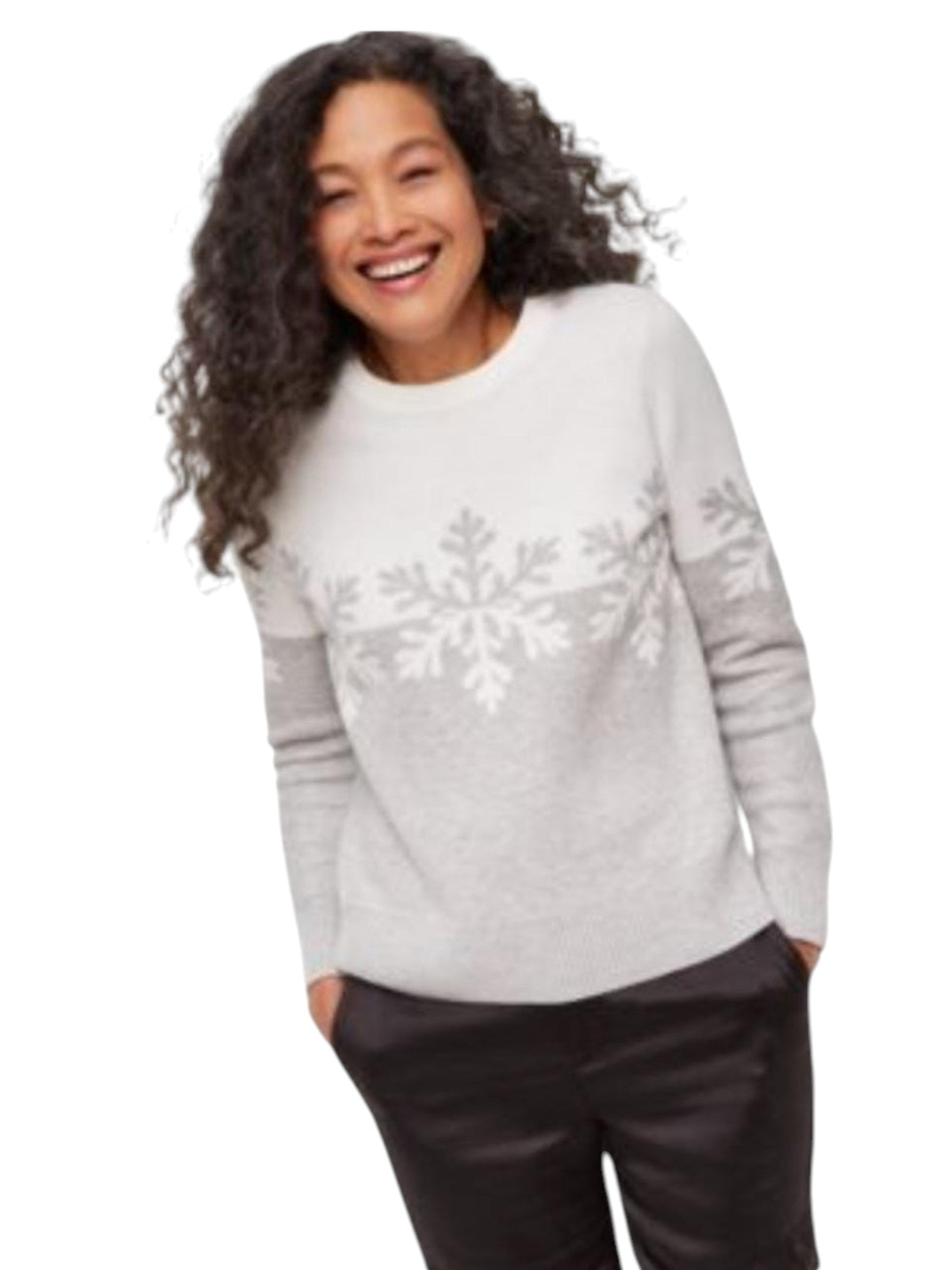 Image for Kids Girl's Graphic Printed Sweaters,White/Grey