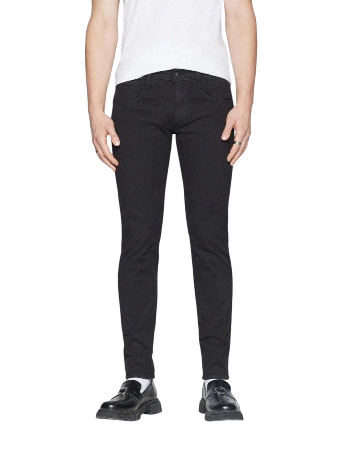 Image for Men's Washed Jeans,Black