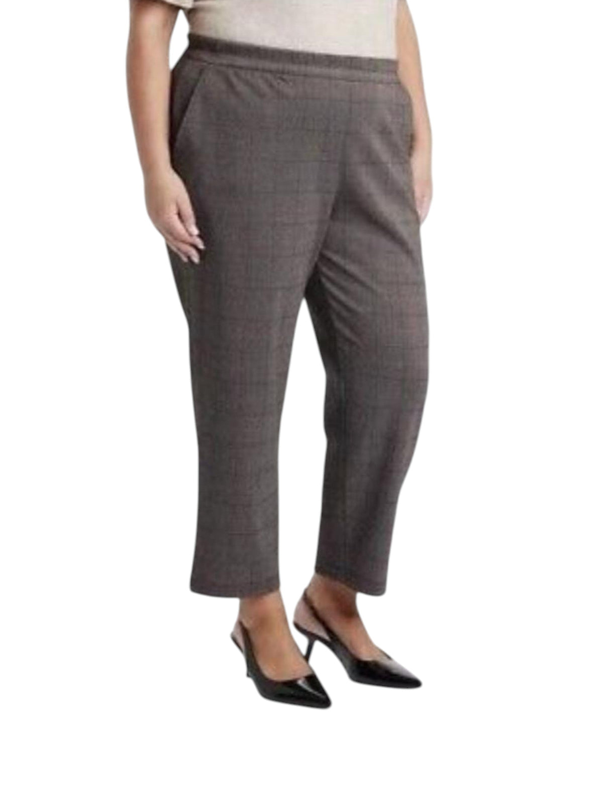 Image for Women's Plaid Classic Pant,Black/Brown
