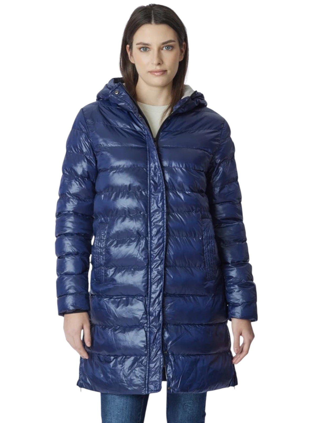 Image for Women's Quilted Jacket,Navy