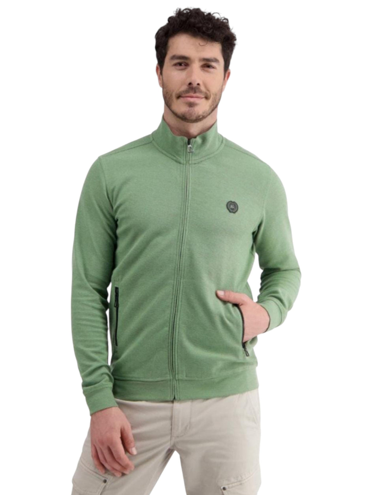 Image for Men's Textured Sweaters,Green