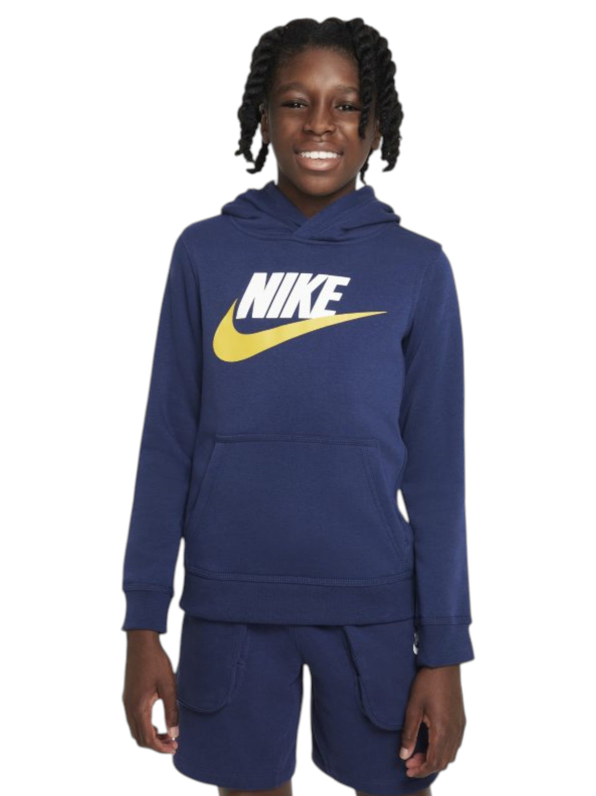 Image for Kids Boy's Brand Logo Printed Hoodie,Navy