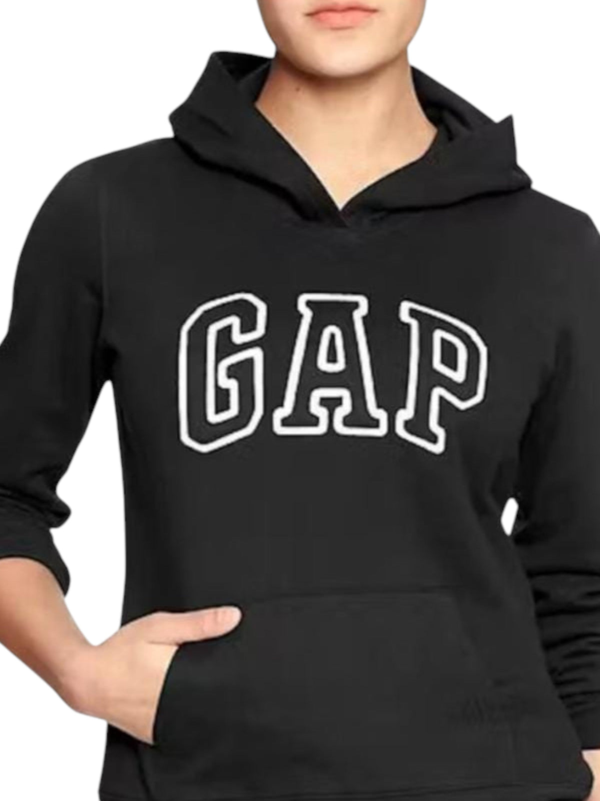 Image for Women's Brand Logo Printed Hoodie,Black