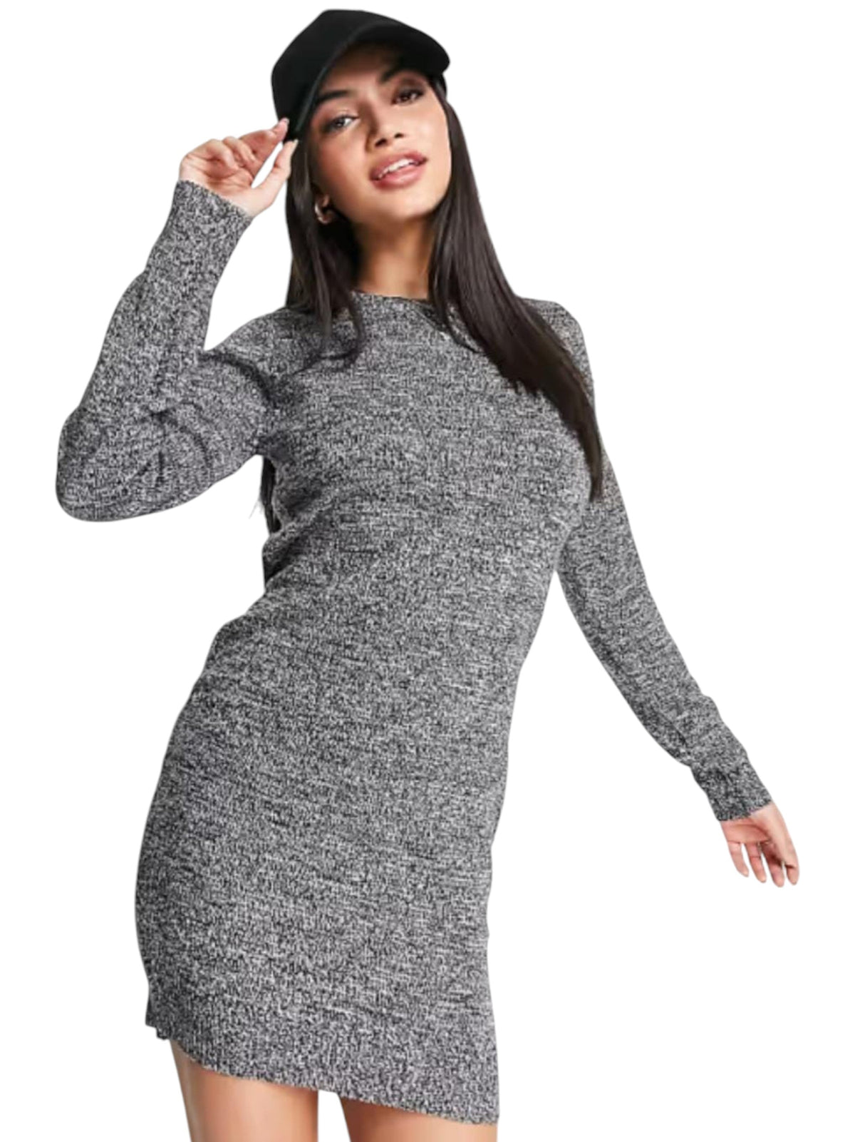 Image for Women's Kintted Dress,Grey