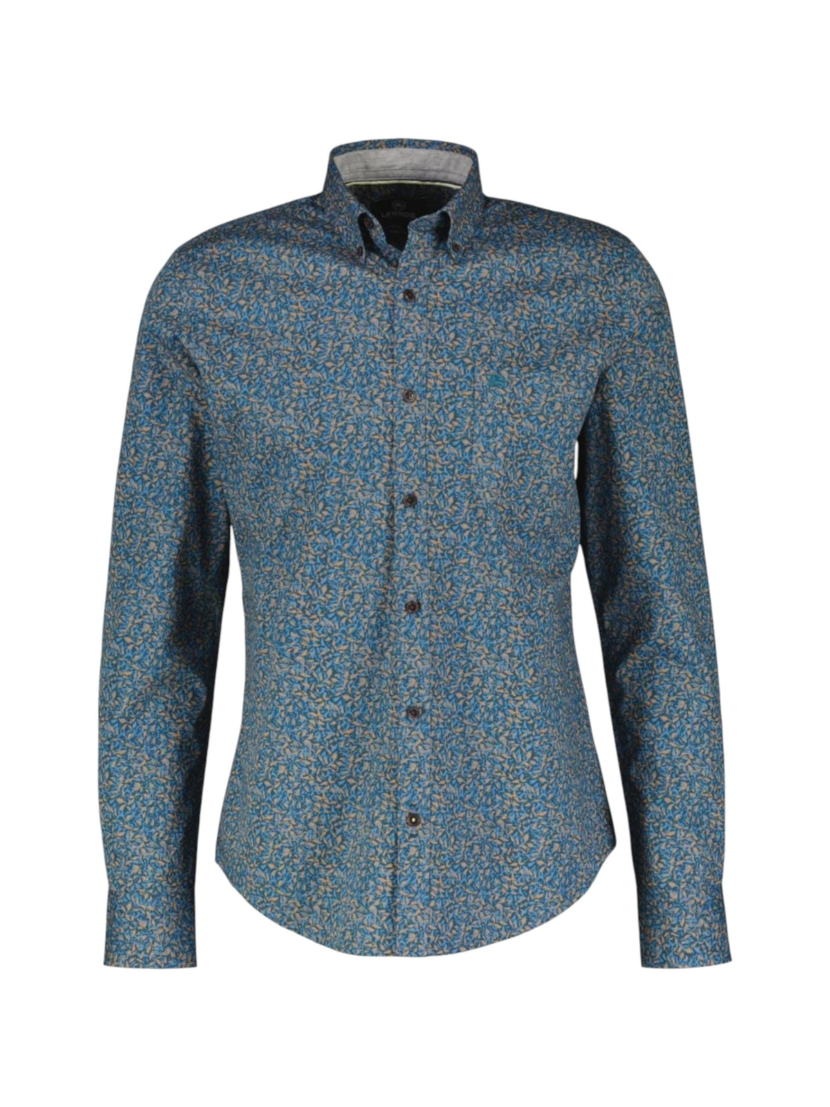 Image for Men's Graphic Dress Shirt,Blue