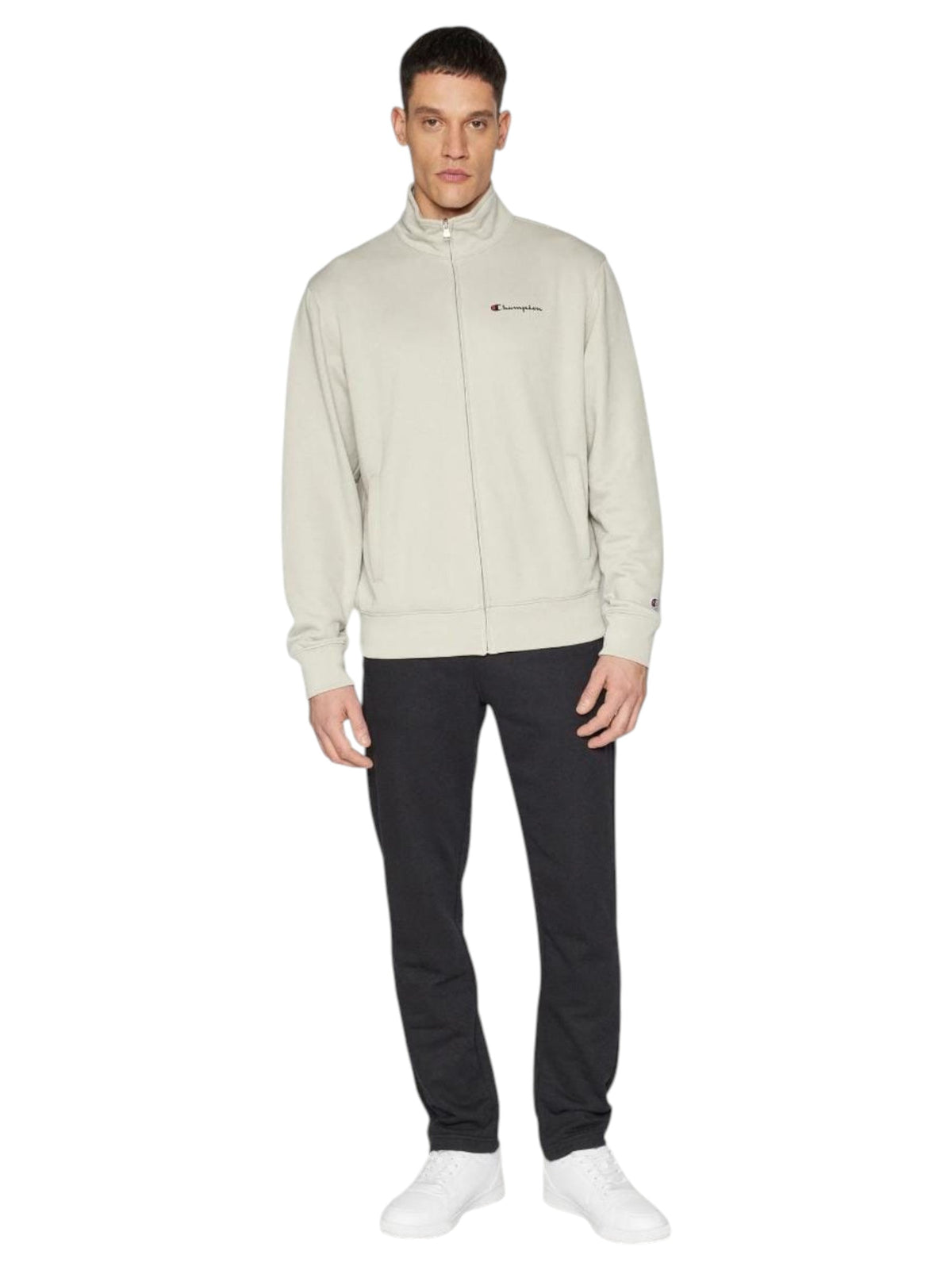 Image for Men's Plain Solid Pajama Set Sweaters &Pant,Light Beige,Black
