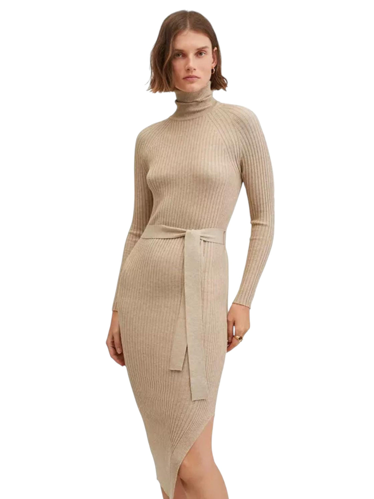 Image for Women's Knitted Dress,Beige