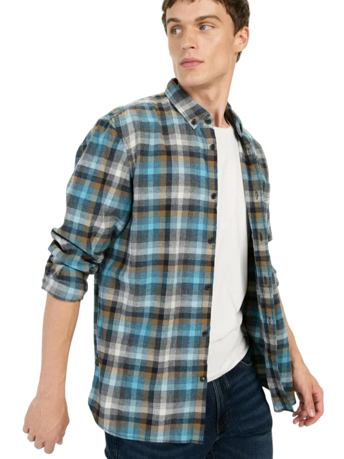 Image for Men's Plaid Dress Shirt,Multi