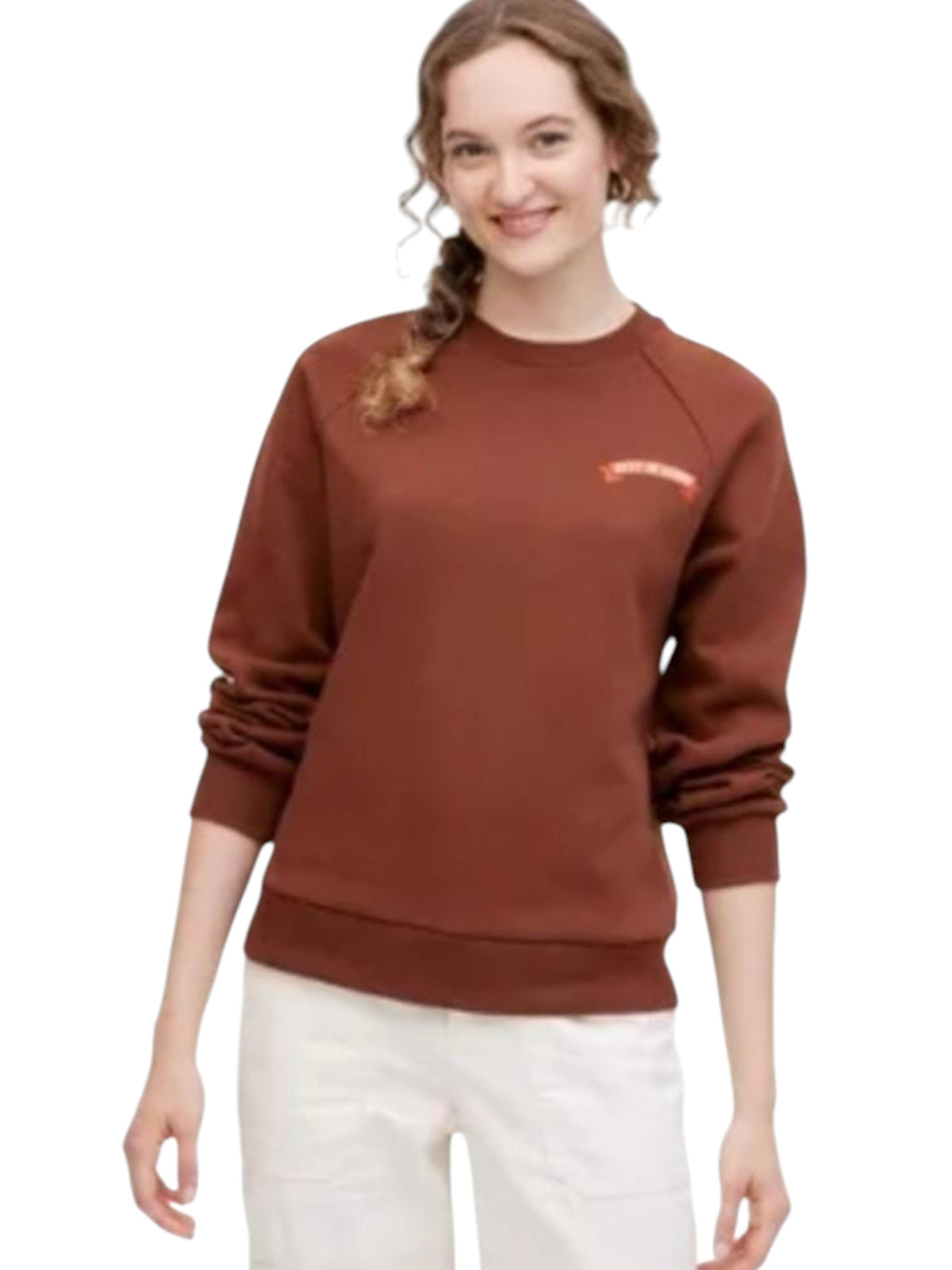 Image for Women's Plain Solid Sweaters,Brown