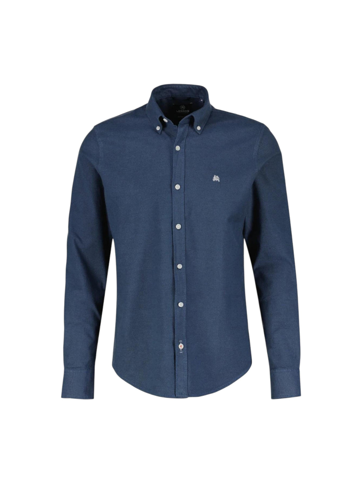 Image for Men's Plain Solid Dress Shirt,Navy