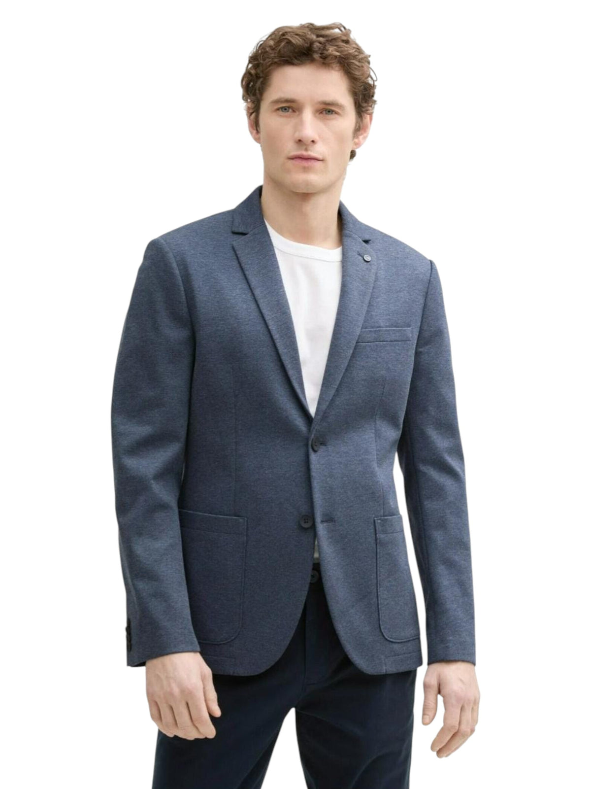 Image for Men's Heather Blazer,Light Navy
