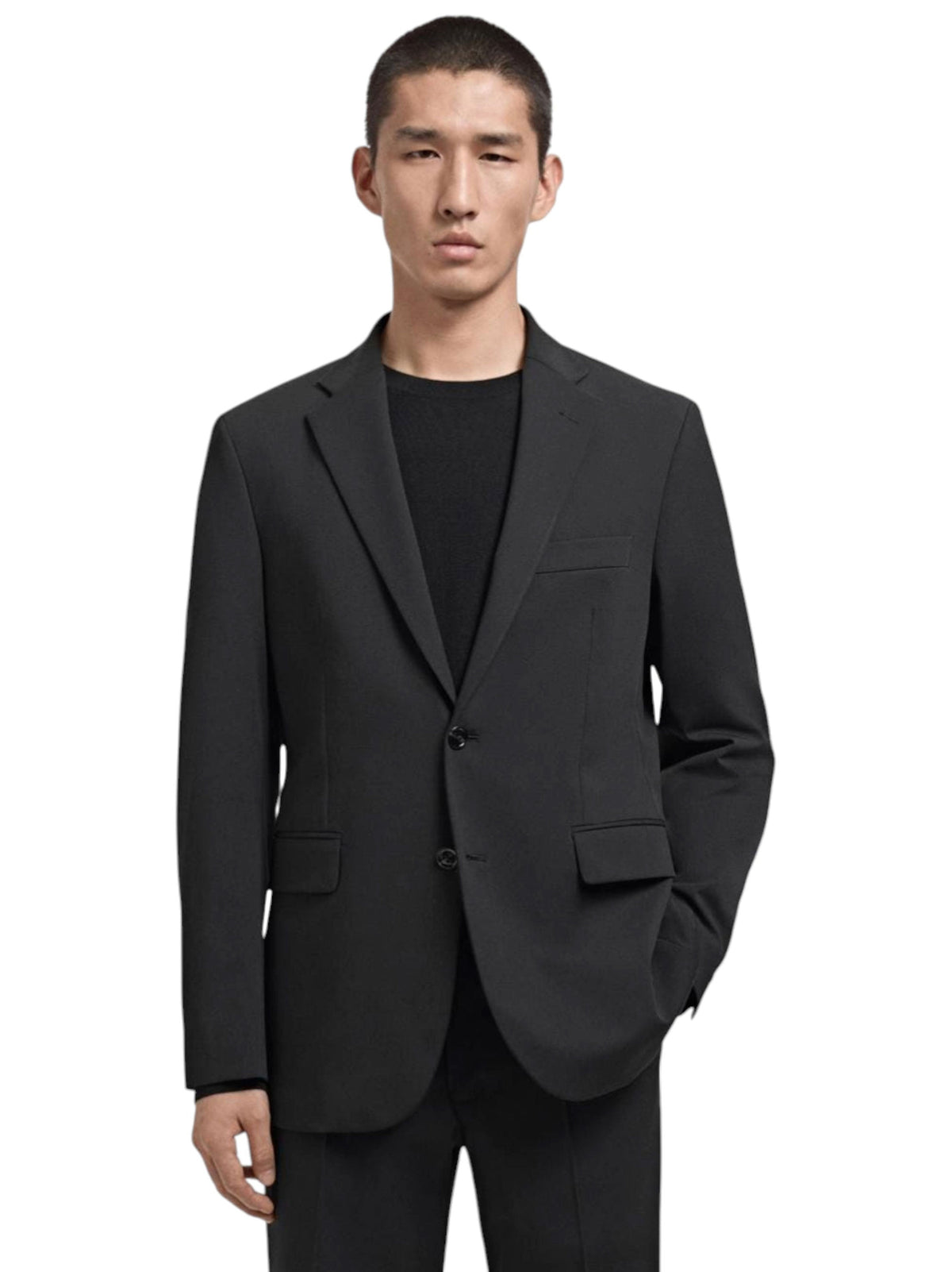 Image for Men's Plain Blazer,Dark Grey