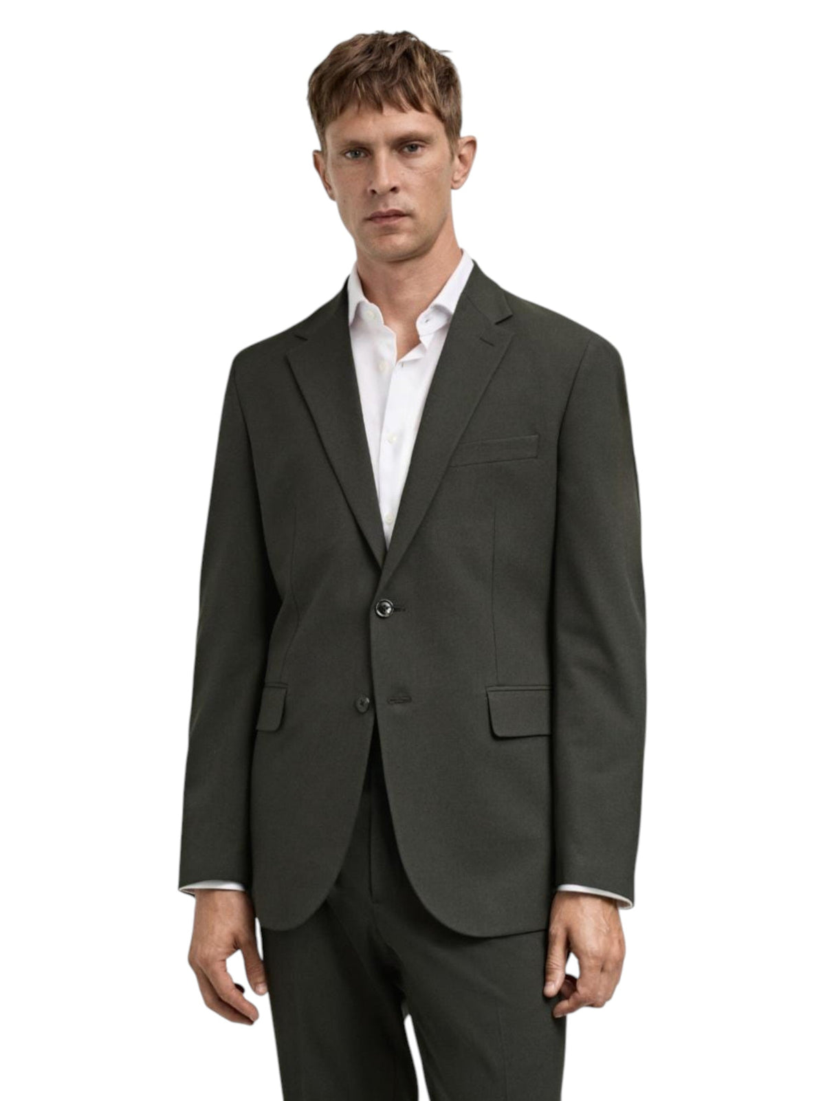 Image for Men's Plain Blazer,Dark Grey