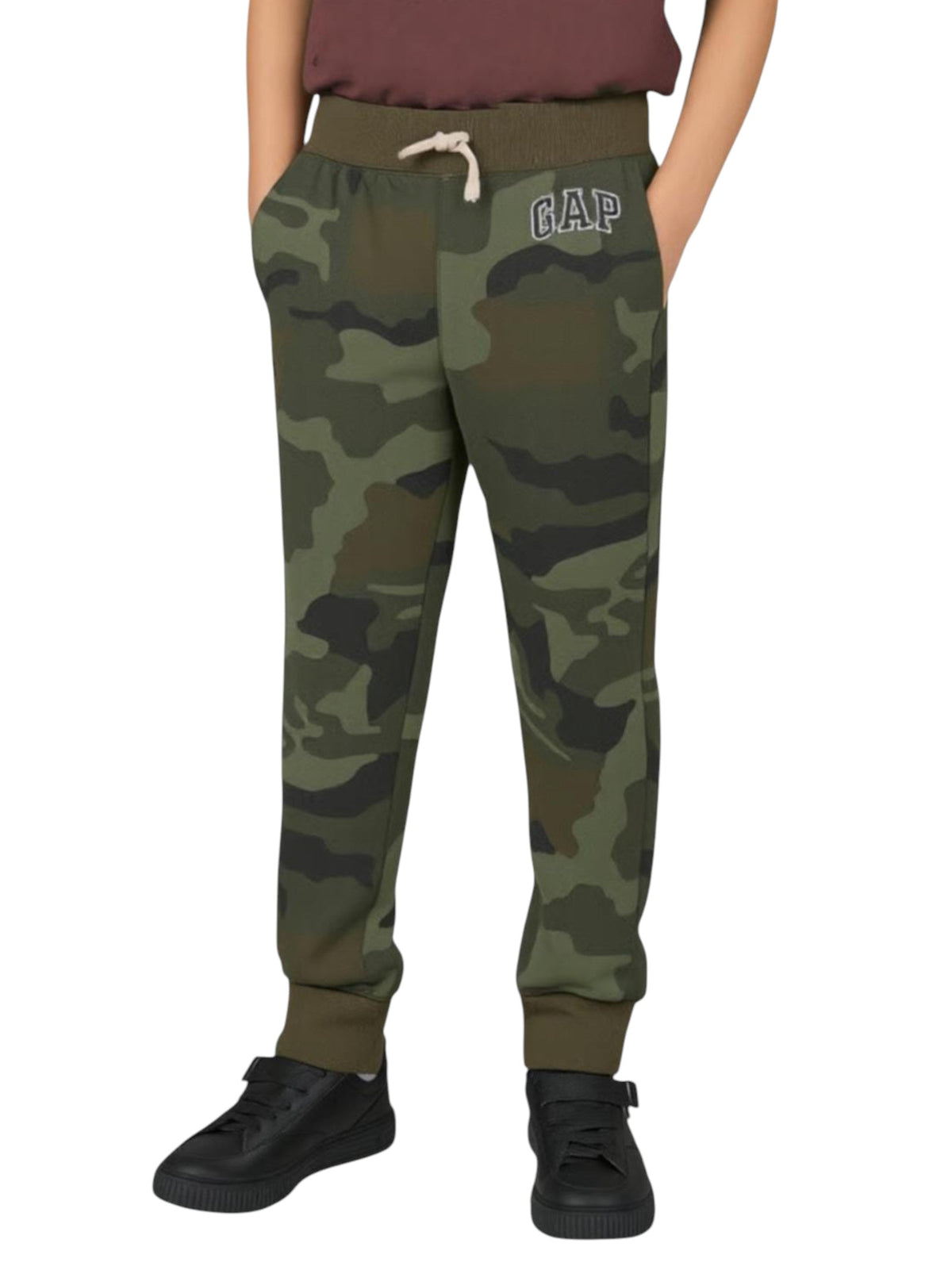 Image for Kids Boy's Camouflage Printed Pant,Olive