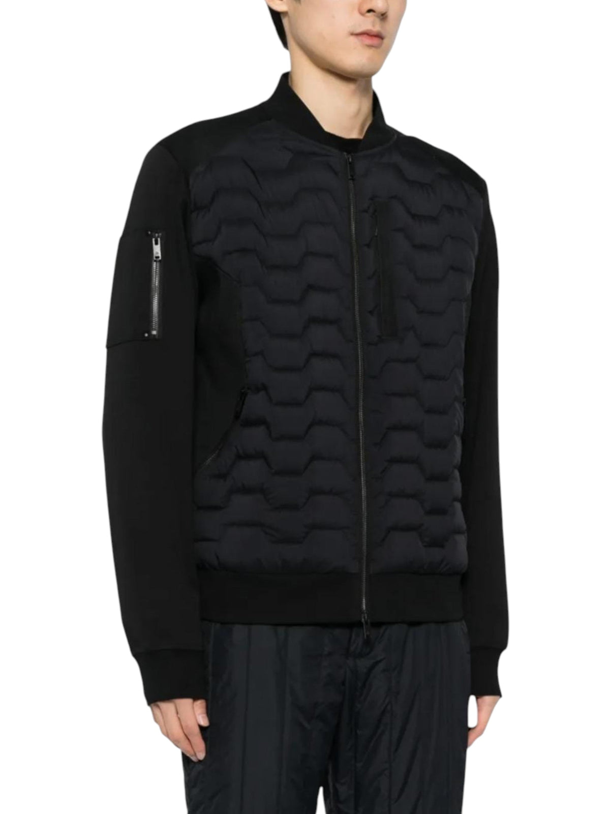 Image for Men's Quilted Jacket,Black