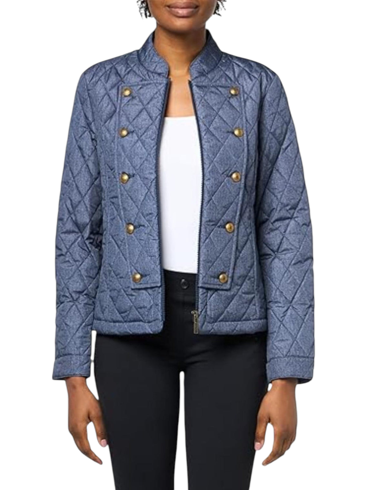 Image for Women's Quilted Jacket,Navy
