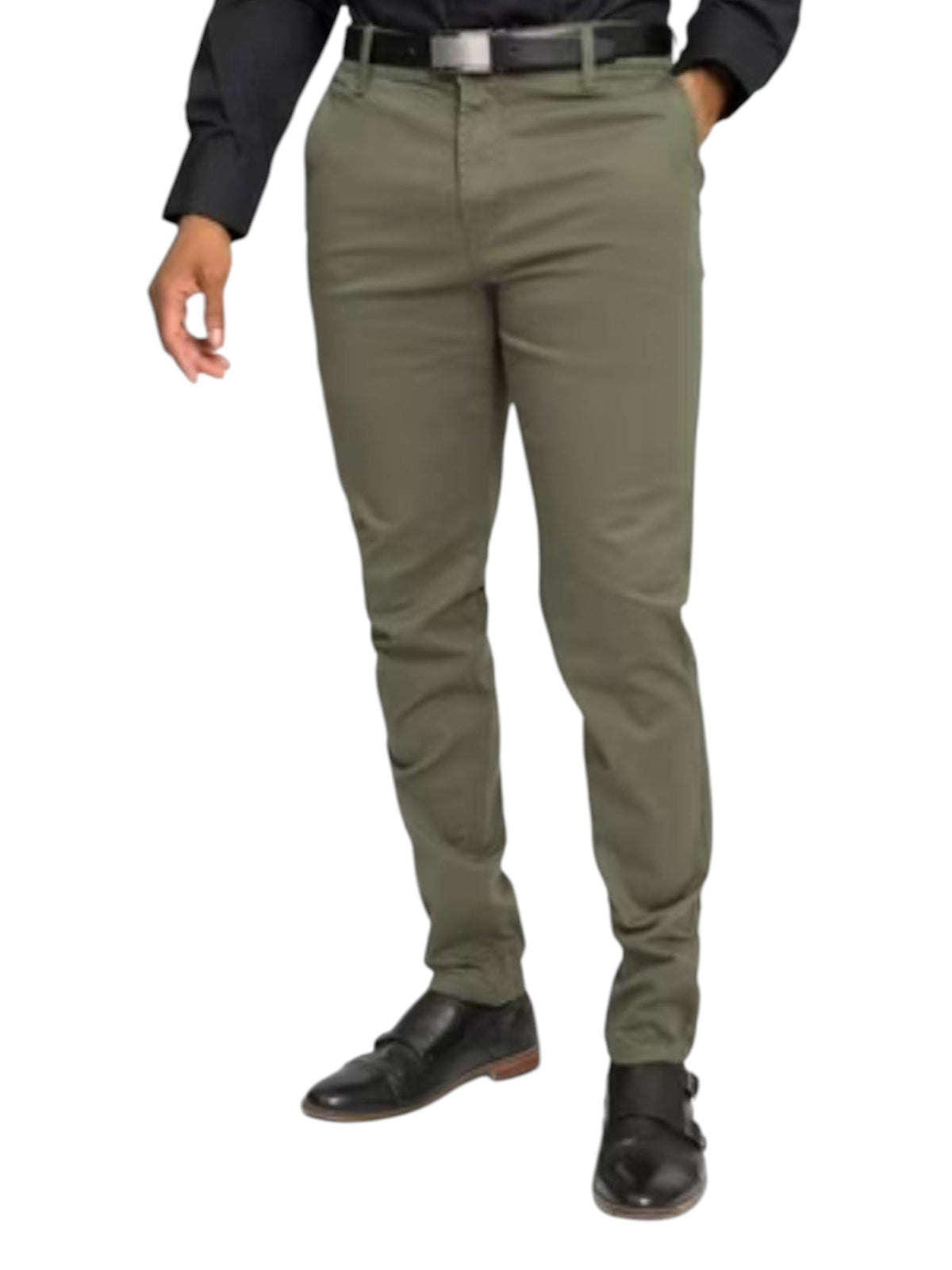 Image for Men's Plain Solid Classic Pant,Olive