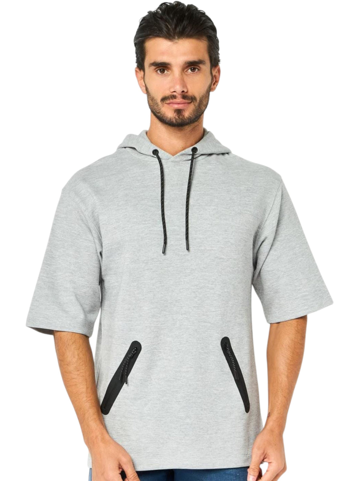 Image for Men's Plain Hoodie,Grey