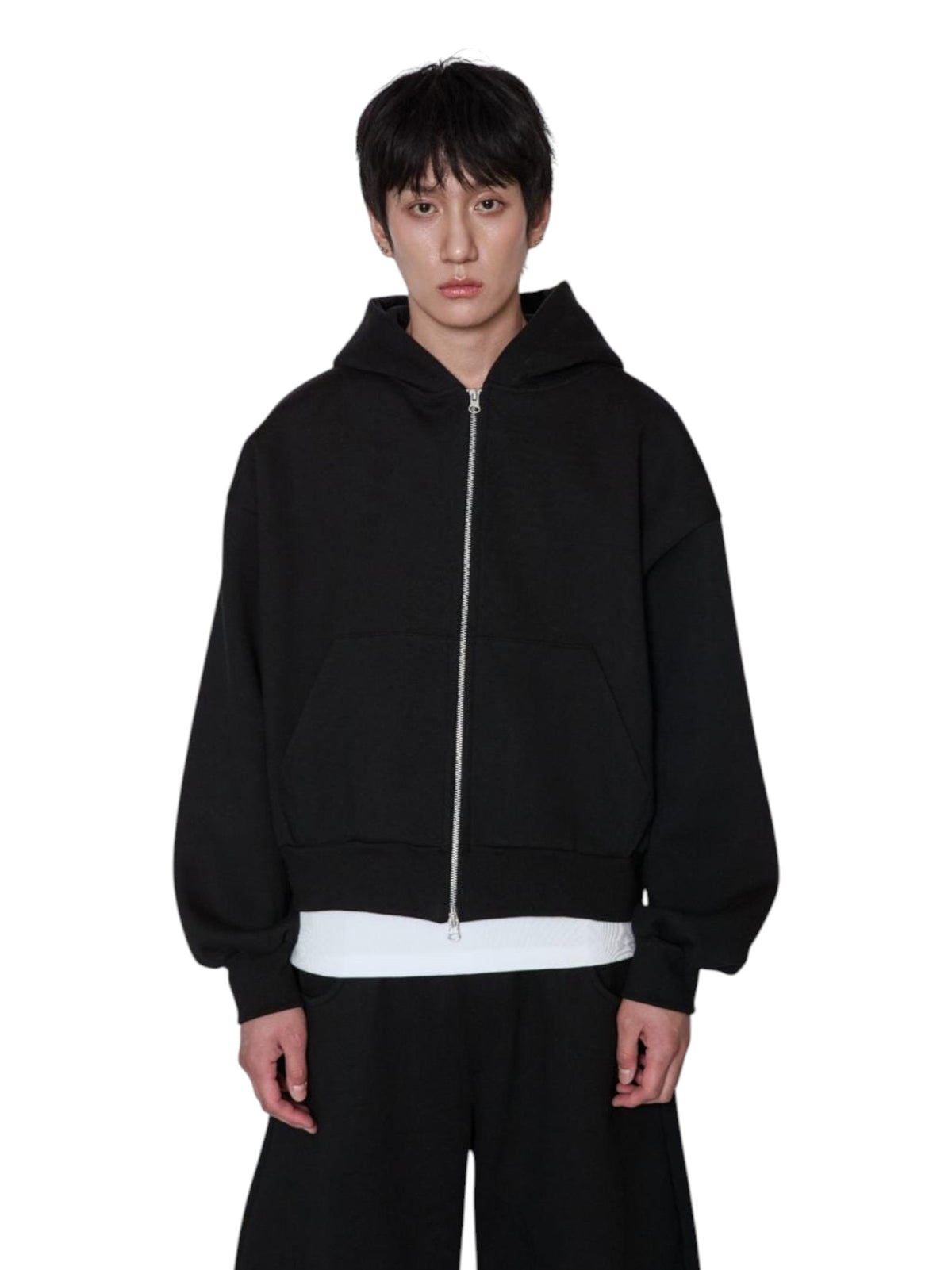 Image for Men's Plain Hoodie,Black