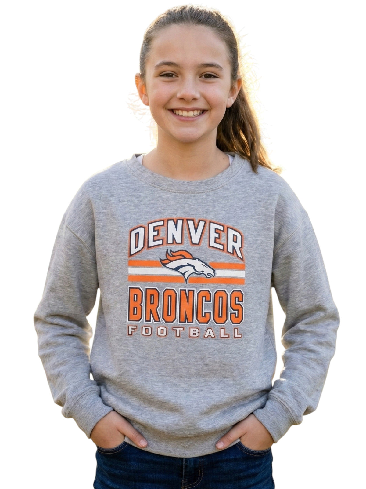Image for Kids Girl's Printed Sweaters,Grey