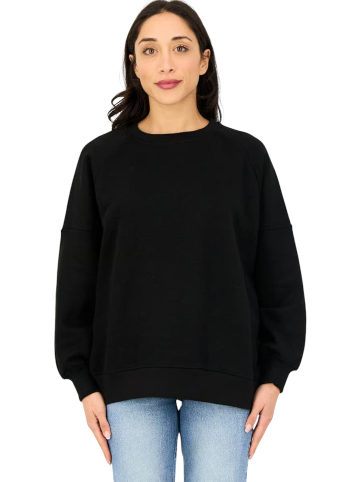 Image for Women's Plain Sweaters,Black