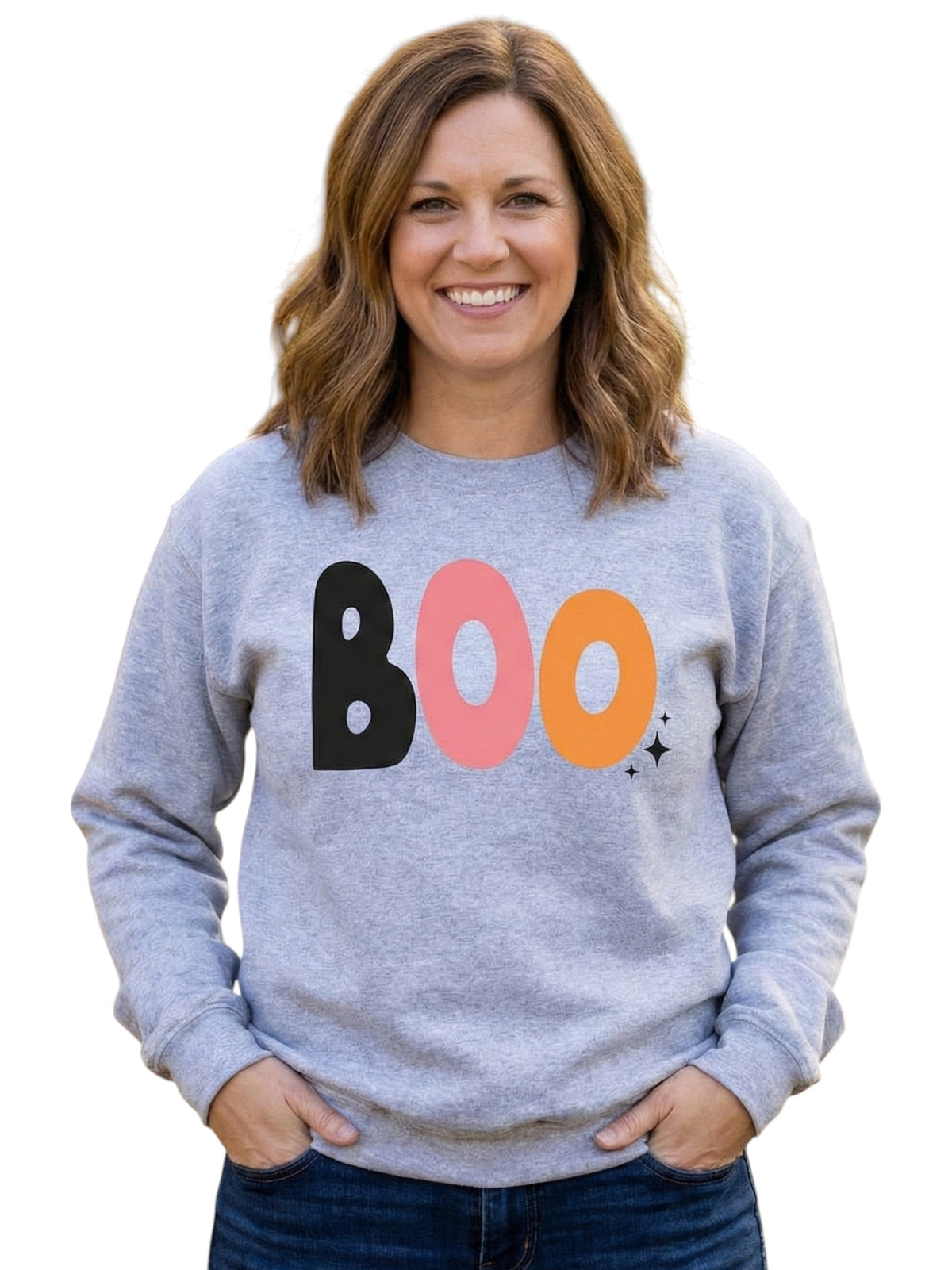 Image for Women's Printed Sweaters,Grey