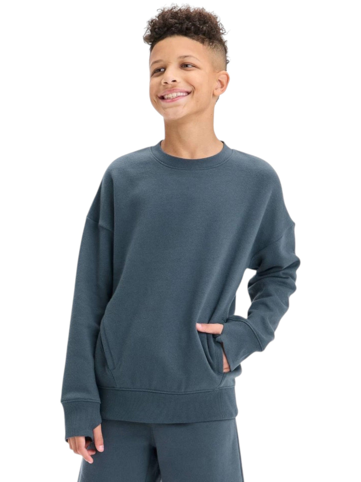 Image for Kids Boy's Plain Solid Sweaters,Dark Green
