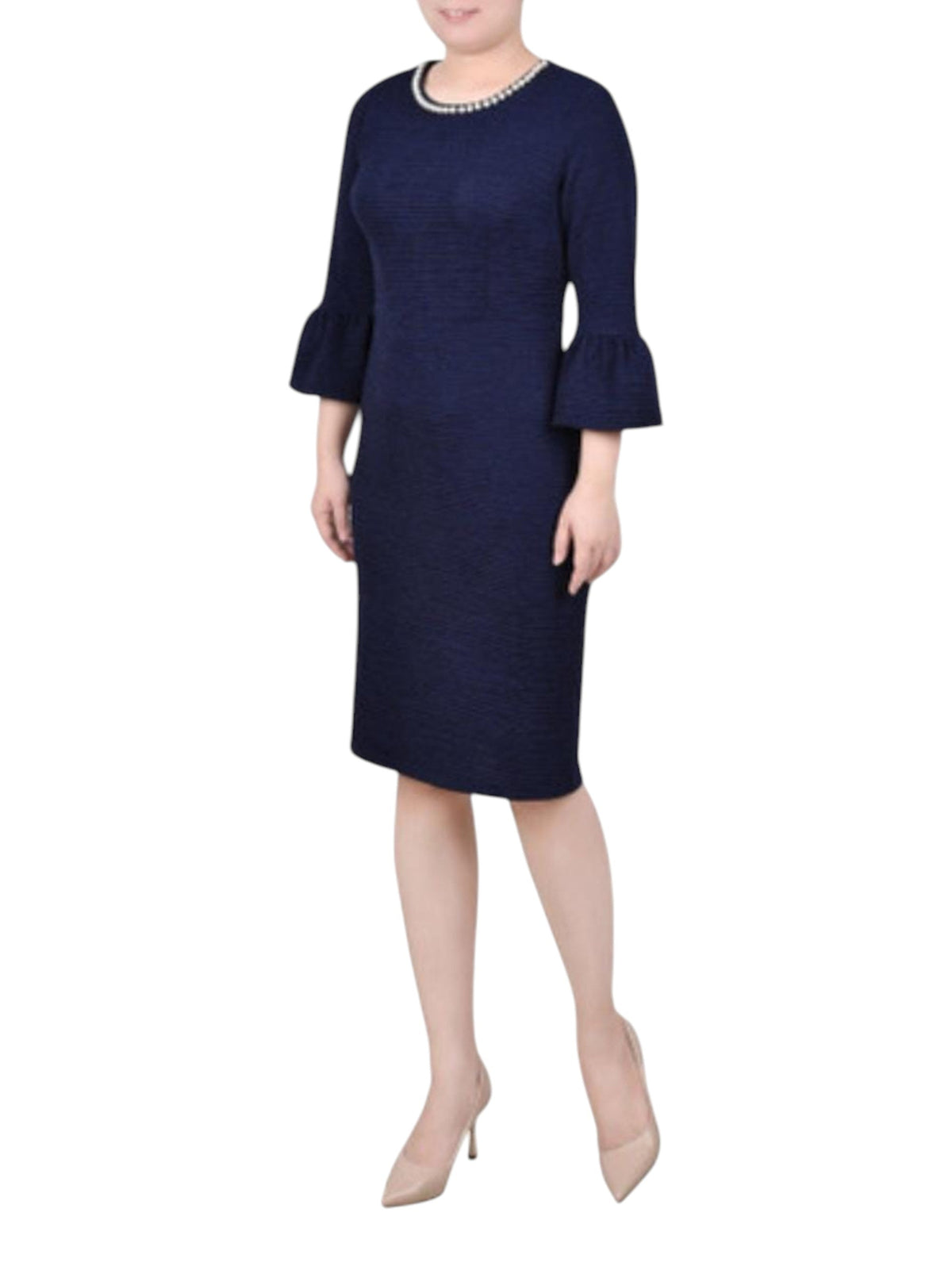Image for Women's Ribbed Dress,Navy