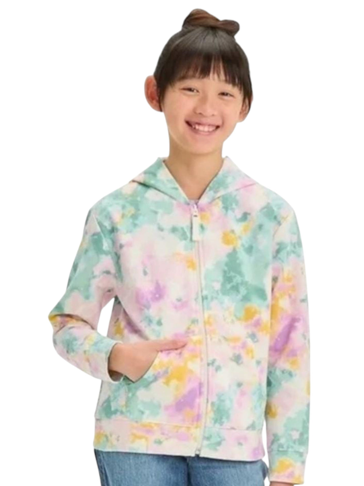 Image for Kids Girl's Colorblocked Hoodie,Multi