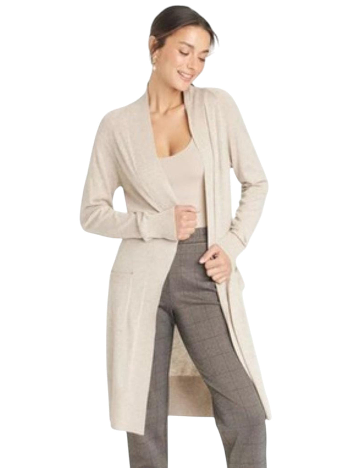 Image for Women's Knitted Top Cardigan,Light Beige