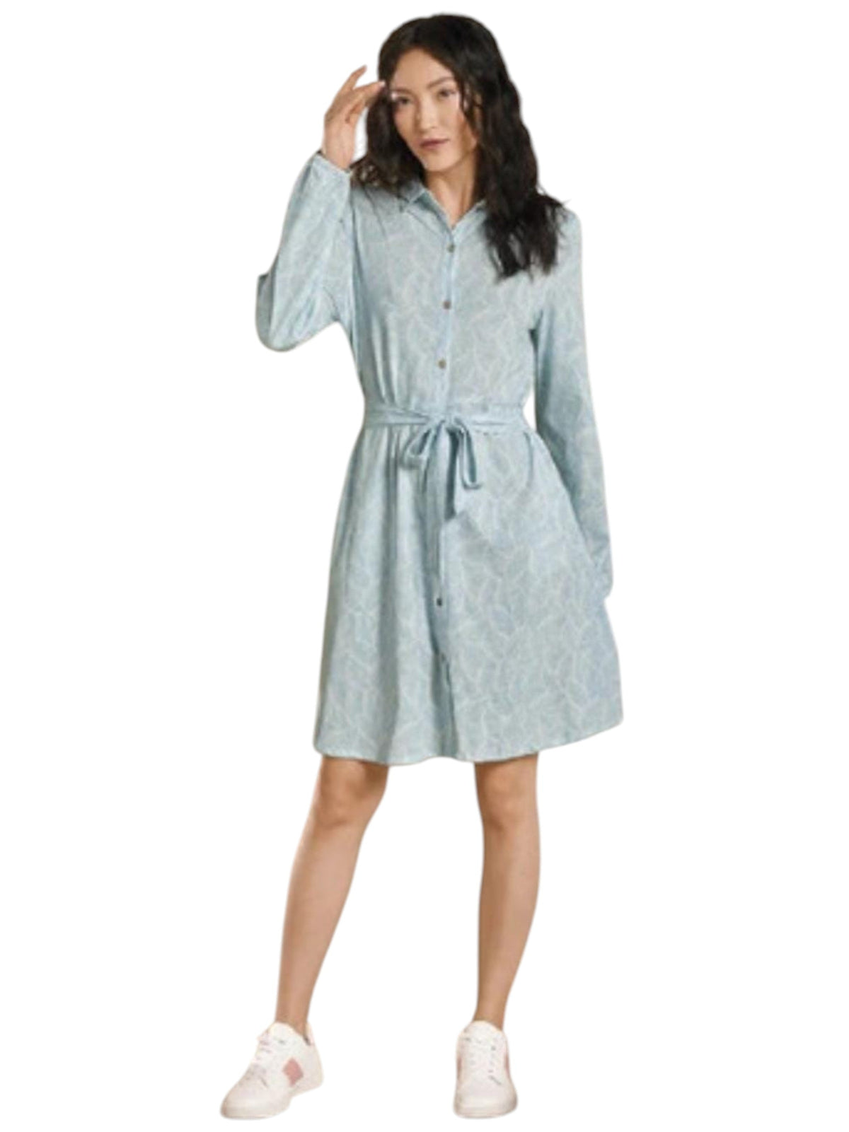Image for Women's Printed Dress,Light Blue
