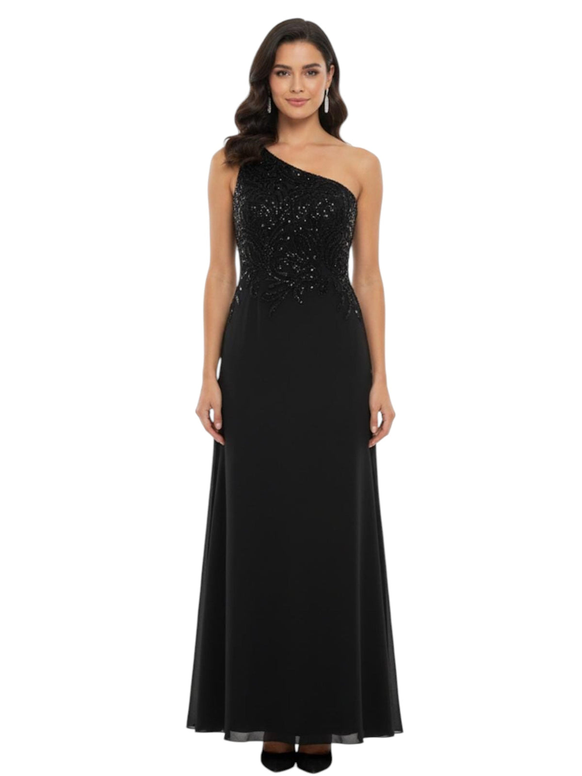 Image for Women's Sequined Dress,Black