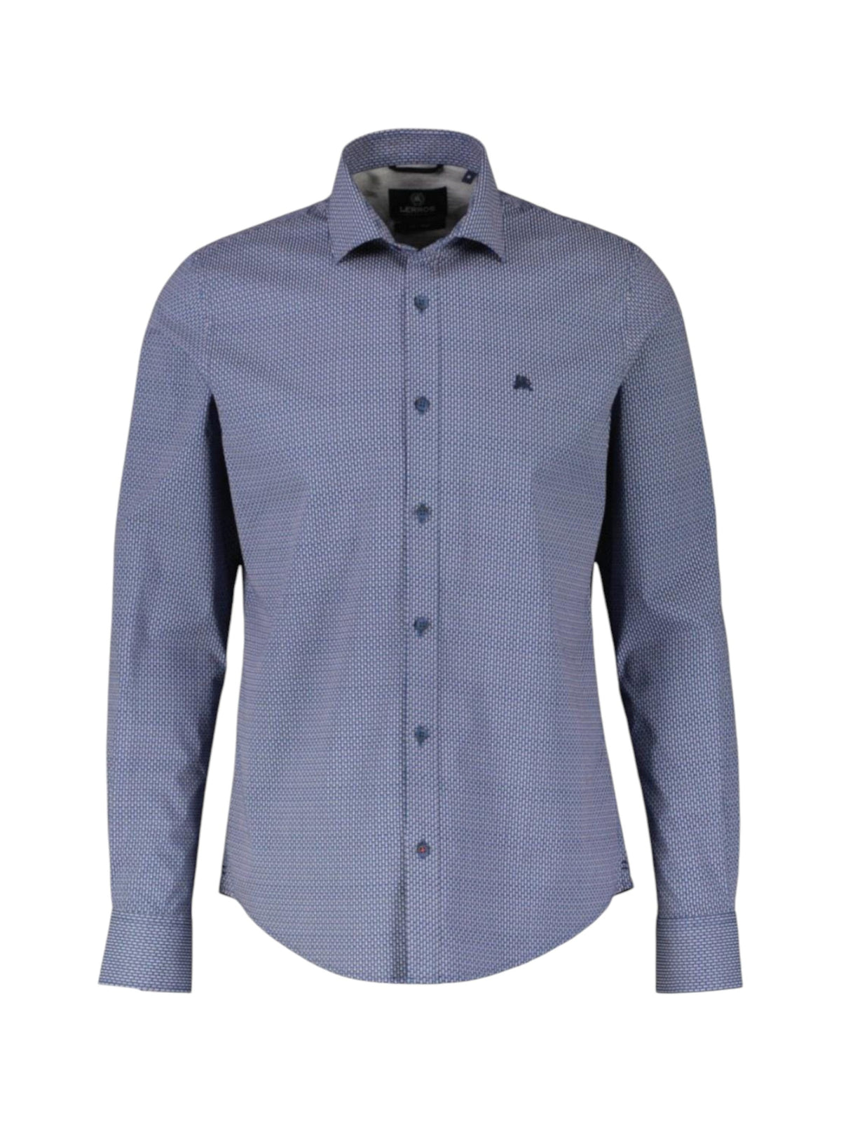 Image for Men's Printed Dress Shirt,Blue