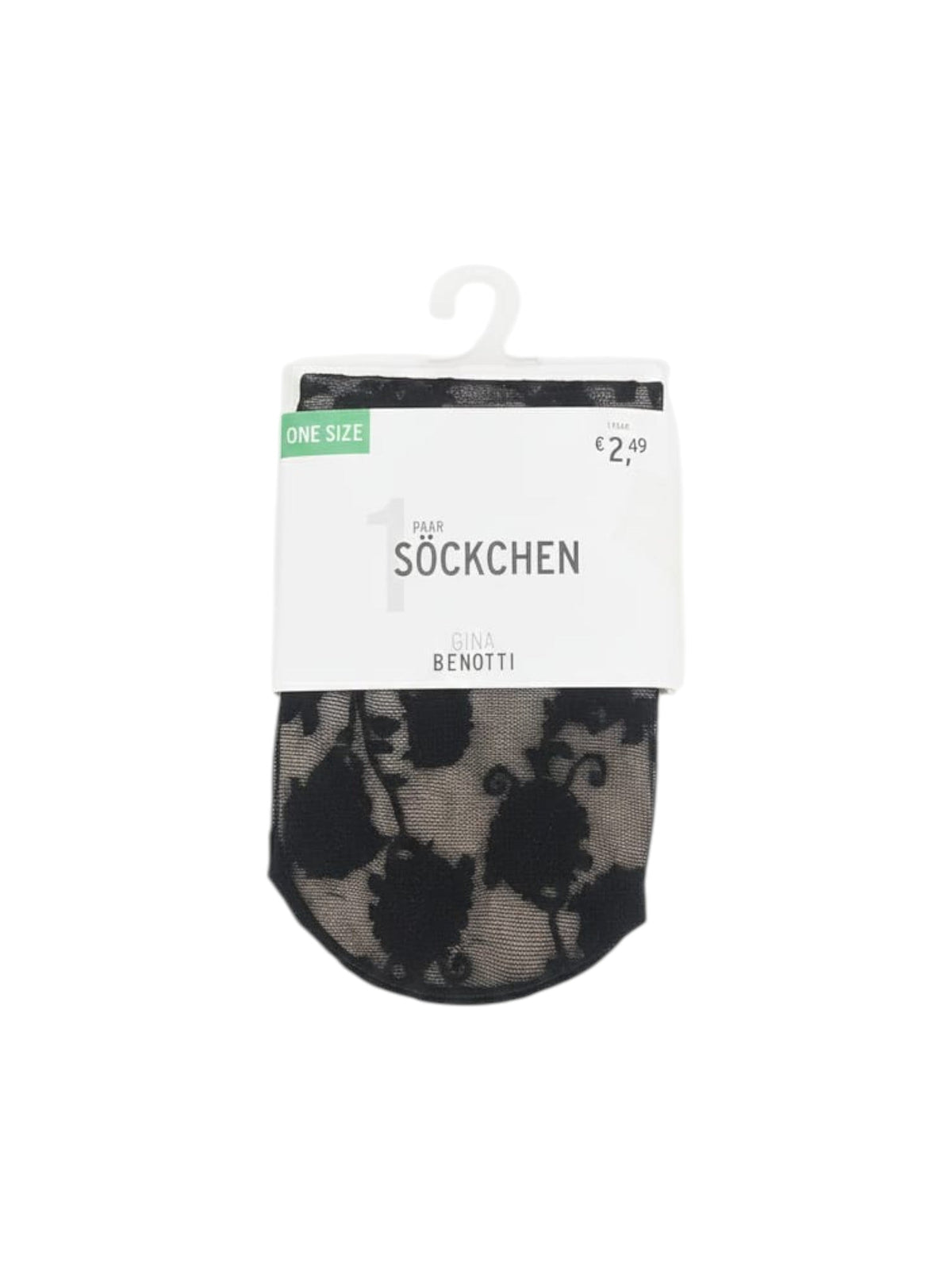 Image for Women's Floral Printed Sheer High Top Socks,Black