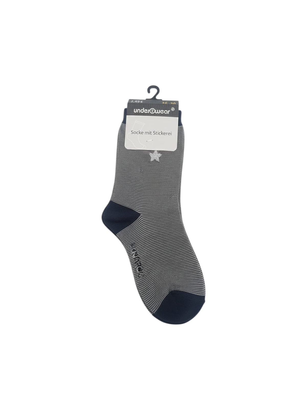 Image for Women's Striped Knitted Socks,Navy
