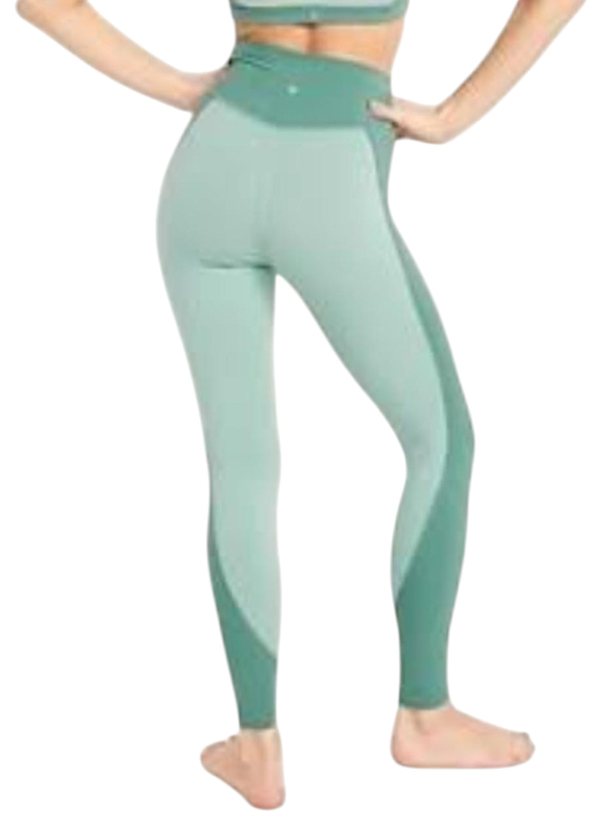 Image for Kids Girl's Colorblocked Legging,Green
