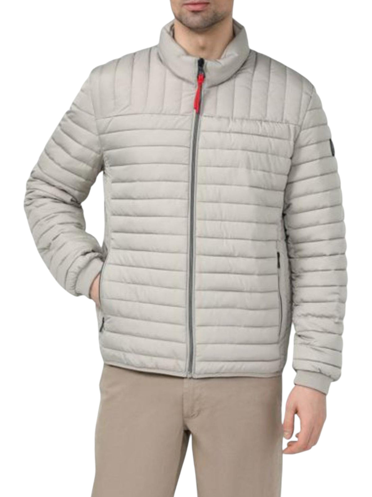 Image for Men's Quilted Jacket,Light Beige