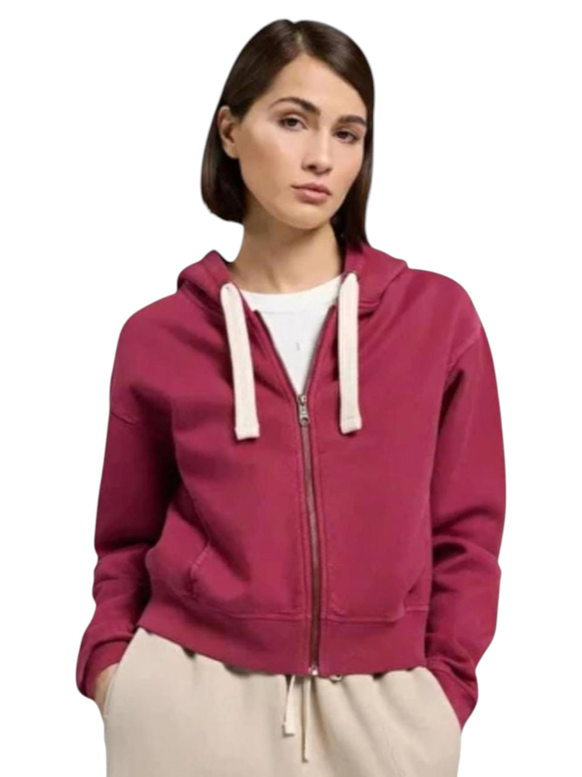 Image for Women's Plain Hoodie,Dusty Burgundy
