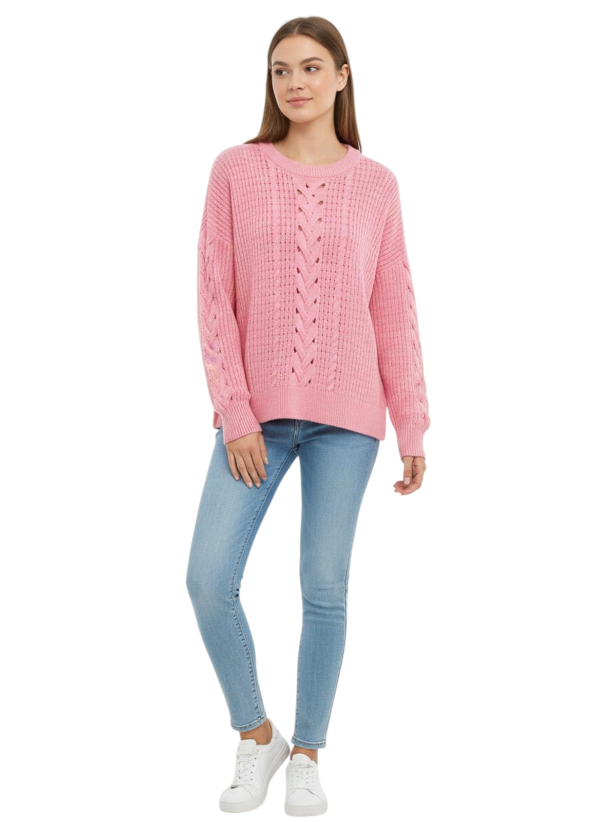 Image for Women's Knitted Sweaters,Pink